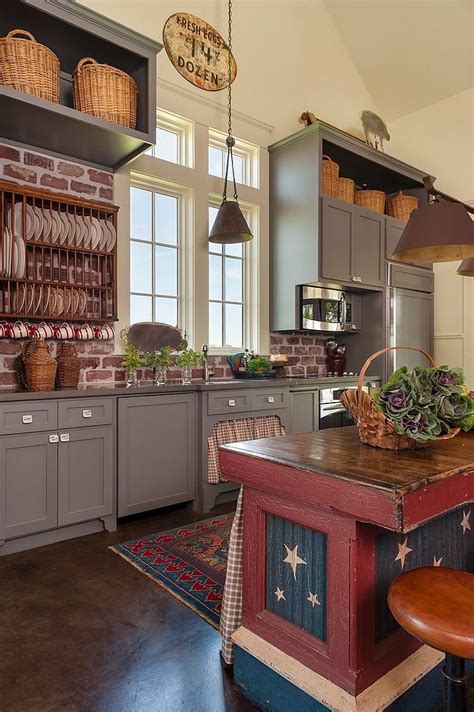 50 Trendy And Timeless Kitchens With Beautiful Brick Walls Farmhouse