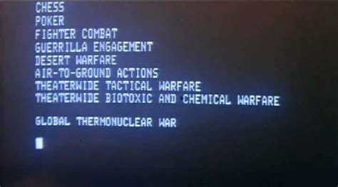 In fact, running computerized war games for the military. War Games Movie Computer Name « New Battleship demo Games