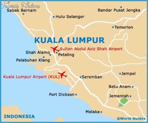 Karte Des Flughafens Kuala Lumpur Kl Flughafenterminals Und