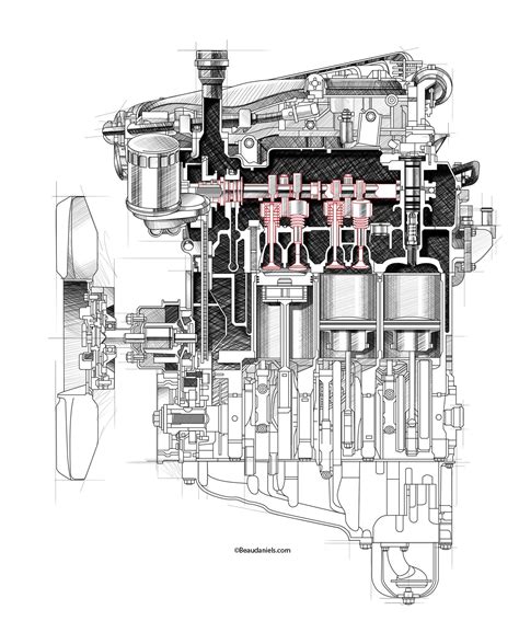 Cutaway And Ghosted Car Engines Produced For Multiple Clients