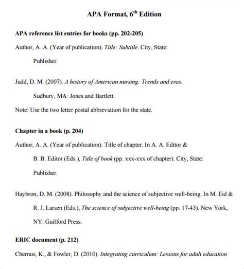 Esse For You Apa Format 6th Edition Sample Paper