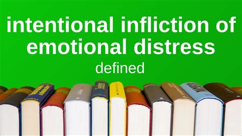 Best Intentional Infliction Of Emotional Distress Legal Term Definition