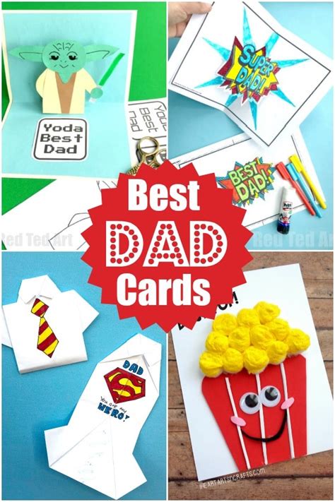Fathers Day Cards To Make With Kids Red Ted Art Kids Crafts