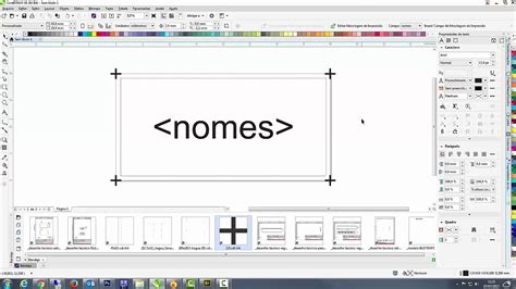 Corel Draw X8 Impressão Mesclada 3 Utilizando Caixa De Texto Sequencia No Excel Youtube