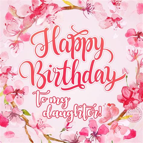 Happy birthday greeting card for daughter.thinking of you on your birthday. Happy Birthday To My Daughter! - Download on Davno