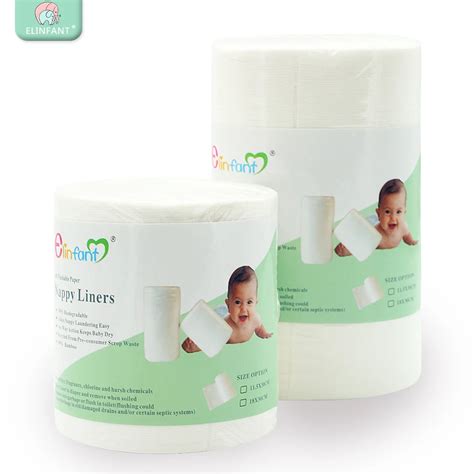 Elinfant 1 Roll Disposable Bamboo Flushable Baby Diaper Nappy Liner