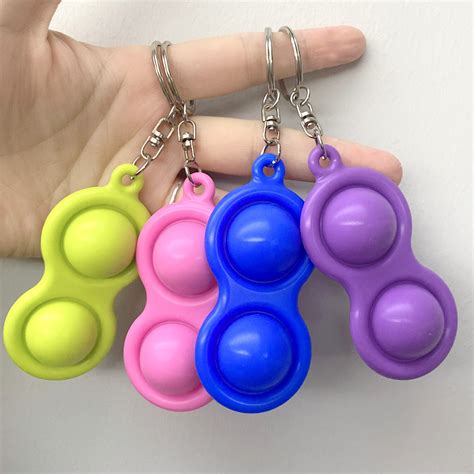 2 Holes Fidget Simple Dimple Toy Keychain Fo509 Promo Ranch