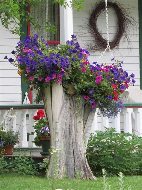 How To Recycle Tree Stumps For Garden Art And Yard Decorations