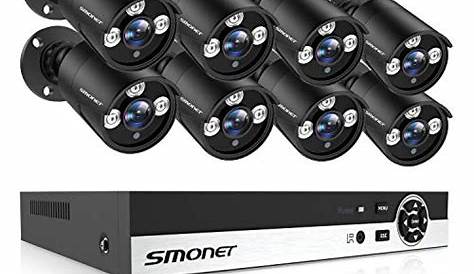 SMONET 5MP Lite Home Security Camera System,8CH DVR Complete