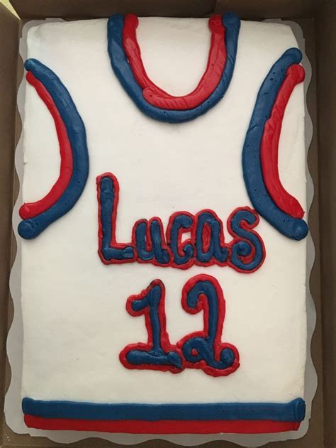 Basketball Jersey Cake From Walmart That Went Along With Basketball Cupcakes Basketball
