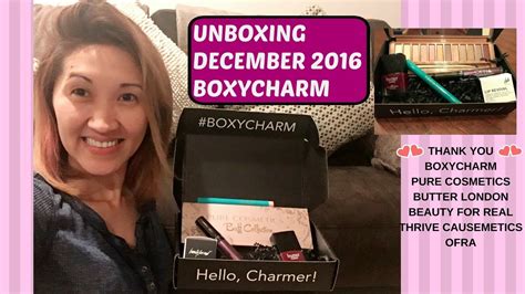 BOXYCHARM DECEMBER Unboxing 2016 YouTube