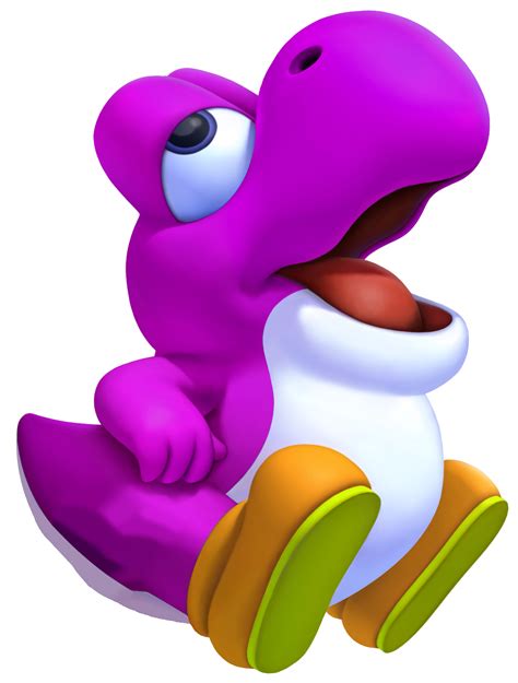 Image Purple Baby Yoshi 3dpng Fantendo The Video Game Fanon Wiki