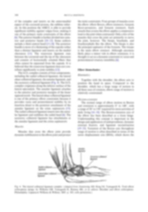 Solution Anatomy And Biomechanics Of The Elbow Studypool