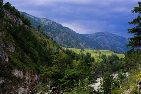 Mountains Of The Altai Republic Stock Image Image Of Surrounded