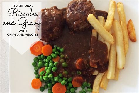 You can have this versatile dish star as the main. Traditional Rissoles and Gravy - Mum's Lounge