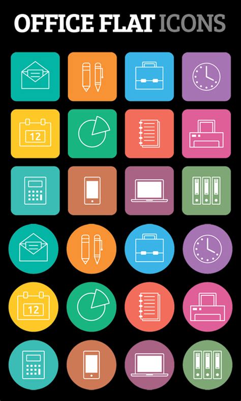 New Flat Icons Sets 2014 Inspiration Graphic Design Junction