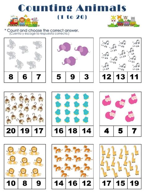 Count And Identify Numbers Worksheet