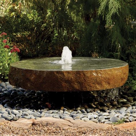 Stone Forest Natural Millstone Fountain Outdoor Water Features Water