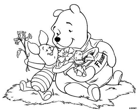 Pooh Bear And Friends Coloring Pages Coloring Home