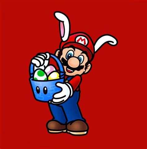 Easter Bunny Mario, Super Mario World | Mario, Super mario brothers, Mario and luigi