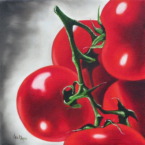 Cherry Tomatoes Painting Cherry Tomatoes Fine Art Print