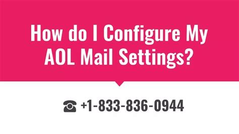 Ppt How To Configure Aol Email Settings 1833836 0944 Powerpoint