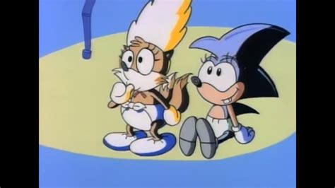 Baby Sonic And Baby Tails Watching The Scratch And Grounder Show