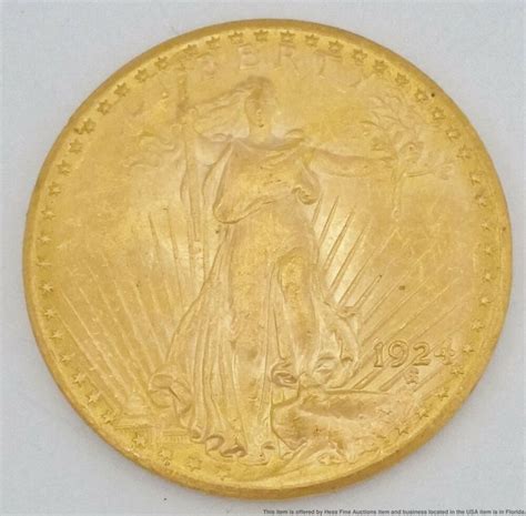 Stunning 1924 St Gaudens 20 Twenty Dollar Gold Coin Ebay In 2020