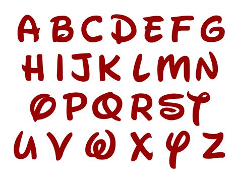 Disney Letters Clip Art