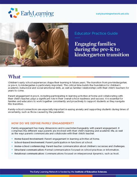 2020 Educator Practice Guide Engaging Families During The Pre K To