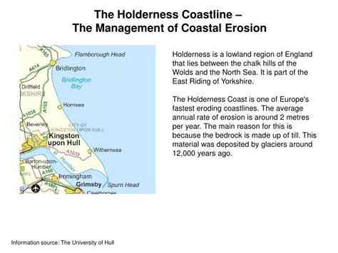 Ppt The Holderness Coastline The Management Of Coastal Erosion