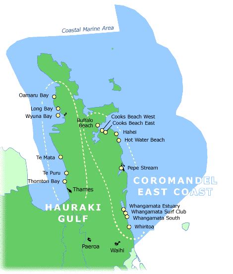 Coromandel Map City Regional Political Map Of New Zealand