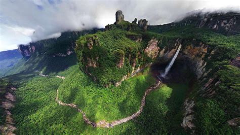 Prachtige Dragon Falls In Venezuela Hd Wallpapers