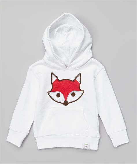 White And Red Fox Hoodie Infant And Toddler Something Special Every Day