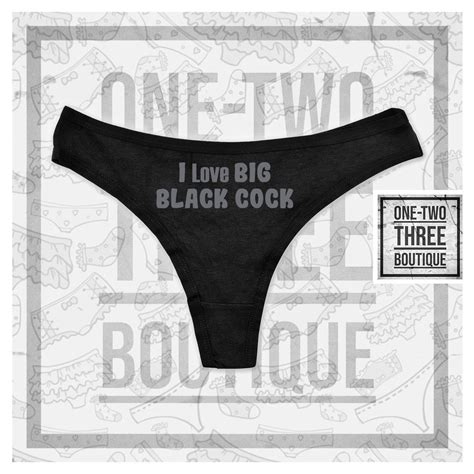 i love big black cock thong etsy