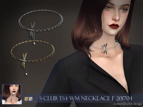 The Sims Resource Necklace F 201704 By S Club Sims 4