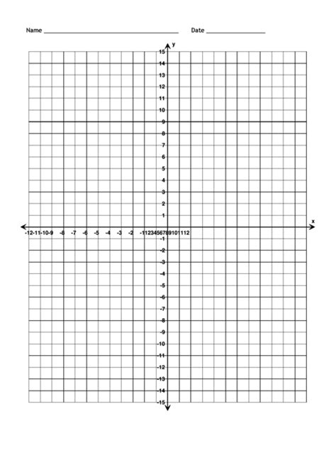 full page blank numbered coordinate grid template