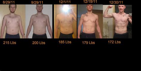 215 Lbs to 172 Lbs Fat loss and Muscle Gain 8-29-11 ...