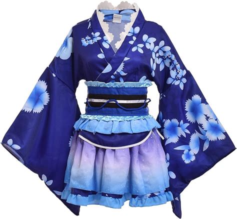 graceart japanese kimono anime cosplay costume halloween fancy dress cherry blossoms pattern