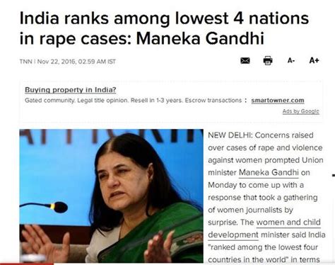 印女部长：印度是强奸案发生率最低的4个国家之一——人民政协网