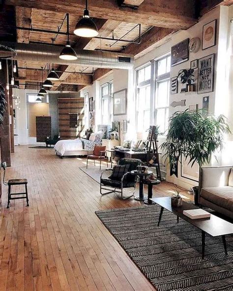 40 Rustic Studio Apartment Decor Ideas 17 Loft Inspiration Loft