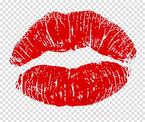 red lip kiss png clip art library