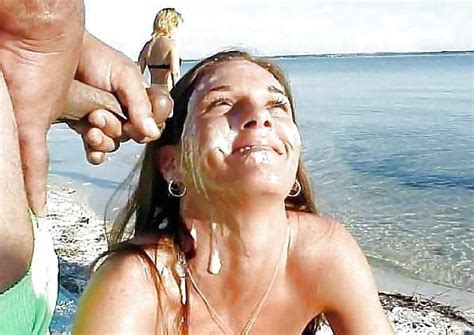 Cum On Her Face In Nude Beach Hot Sex Picture