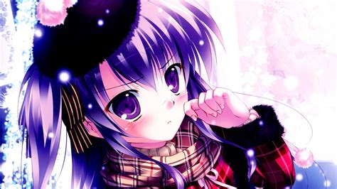 Free Download Anime Girl Wallpaper Id Purple Nightcore 1920x1080