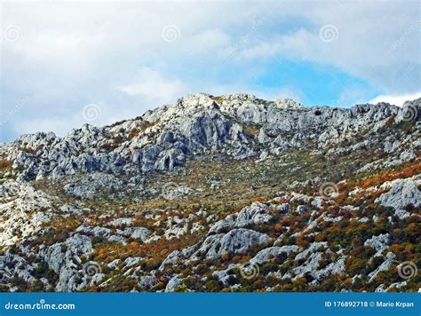 Karst Velebit Landscape Along The Majstorska Road And Saddle Mali Alan