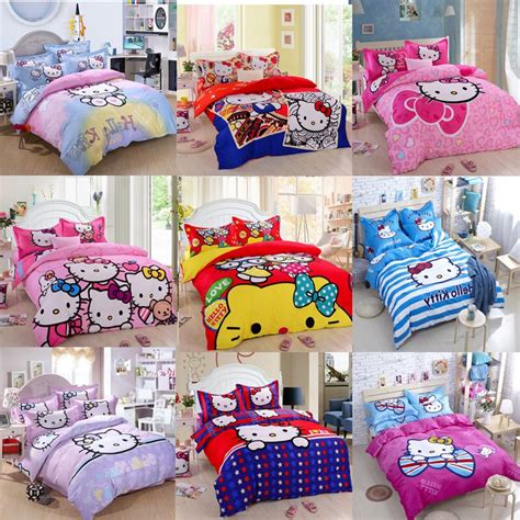 We'll review the issue and make a decision about a partial or a full refund. New! Hello kitty twin queen king size bedding set/ bed ...