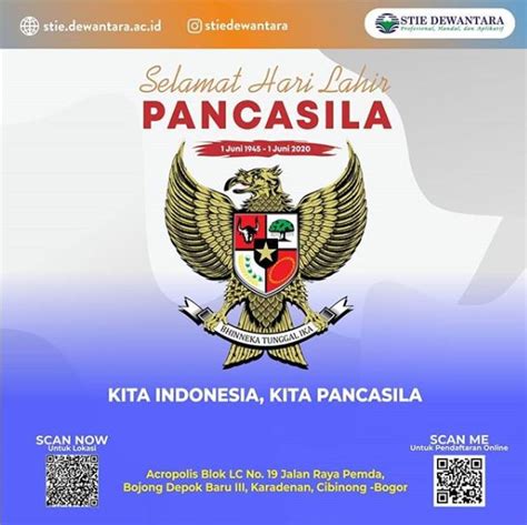 Sangat sedikit orang yang bertemu pasangan jiwa mereka, tetapi saya cukup bernasib baik. Selamat Hari Lahir Pancasila - STIE Dewantara