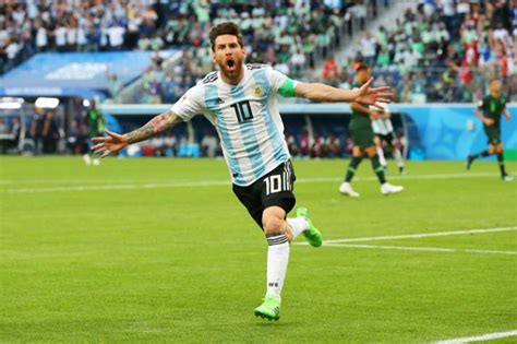 Fifa World Cup 2018 Lionel Messi Finally Scores As Argentina Advance
