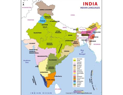 Buy Indian Languages Map Online