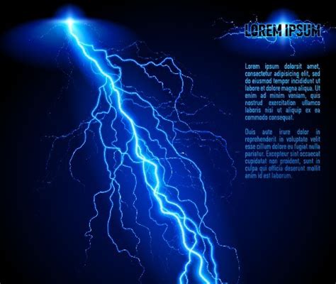 Free Blue Lightning Background Vector 02 Titanui